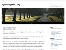 Tablet Screenshot of 3gimnazija1982.org
